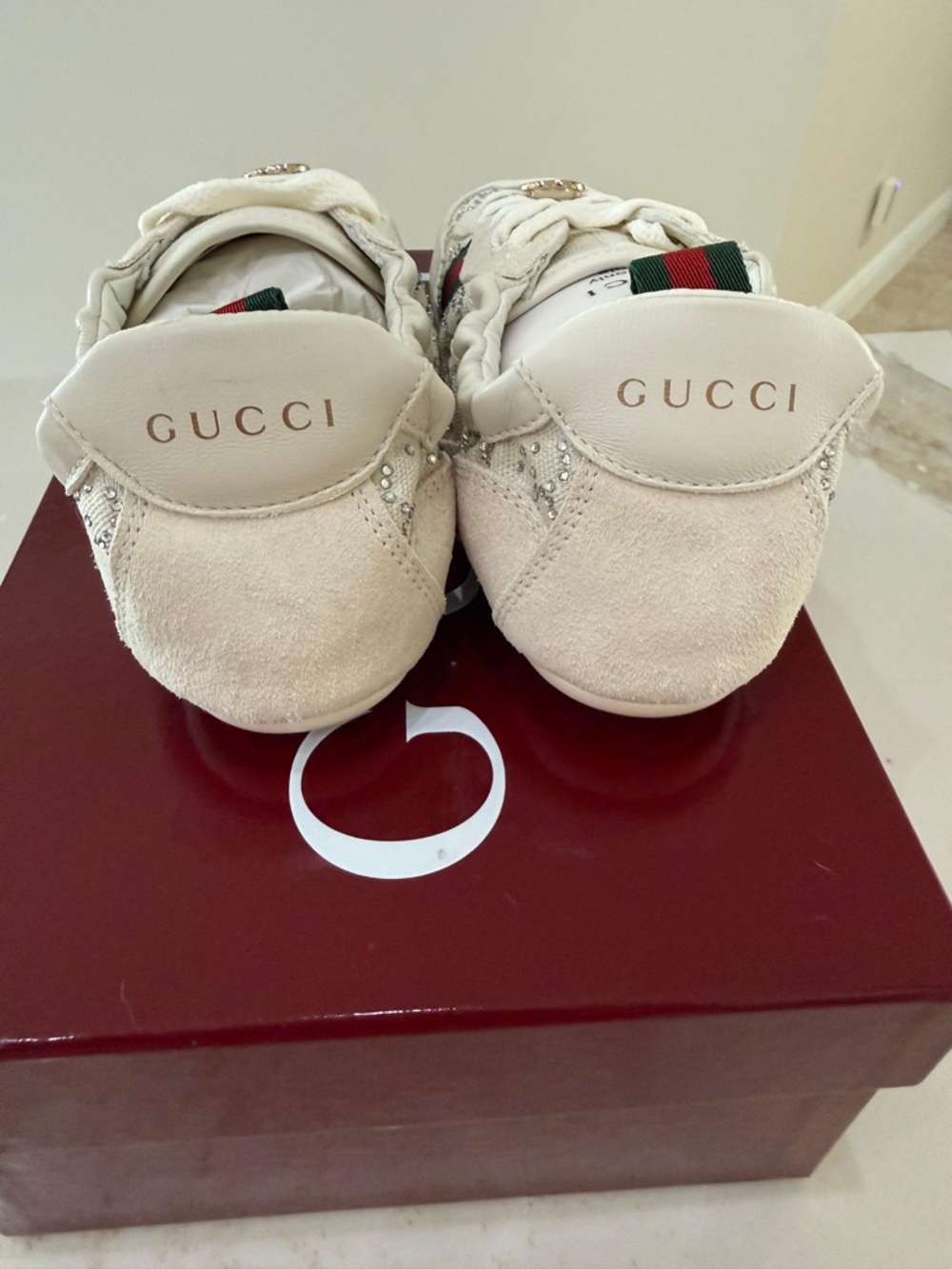 Women’s Gucci Shift GG Crystal sneaker - Picture 5 of 8